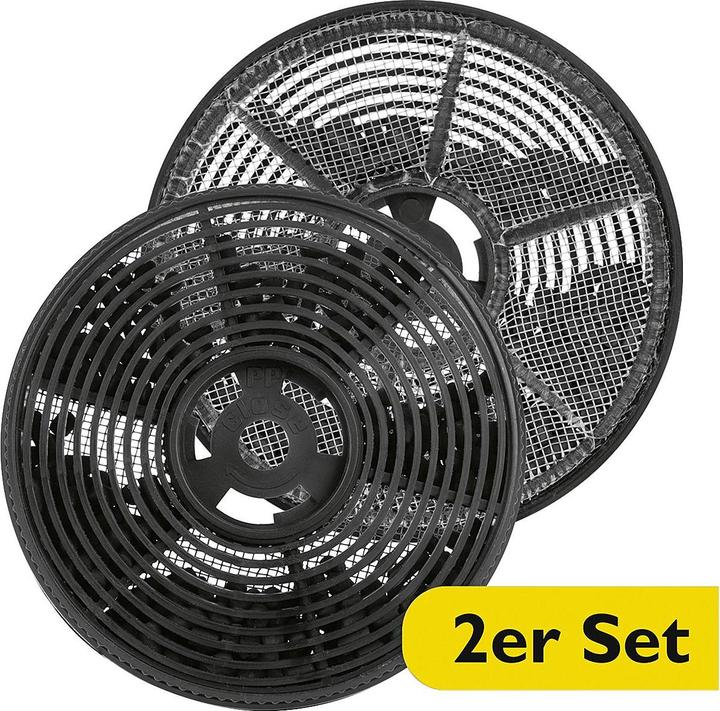 Actual product image Bomann KF 571 2 pieces, activated charcoal filter for DU 774/7602 black