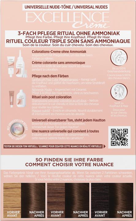 Produktbild L'Oréal Paris Excellence Universal Nude (4U Mittelbraun)