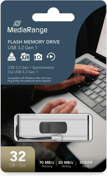 Actual product image MediaRange SuperSpeed (32 GB, USB-A, USB 3.0)