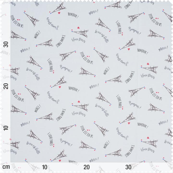 Nutritional values and ingredients VBS Cotton fabric "Paris" acrylic coated, 145 cm wide, by the metre