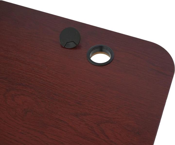 Produktbild Swisshandel24 Schreibtisch, Computertisch, elektrisch höhenverstellbar 160x80cm 53kg Kirsch-Dekor, anthrazit-gra (160 x 80 x 121 cm)
