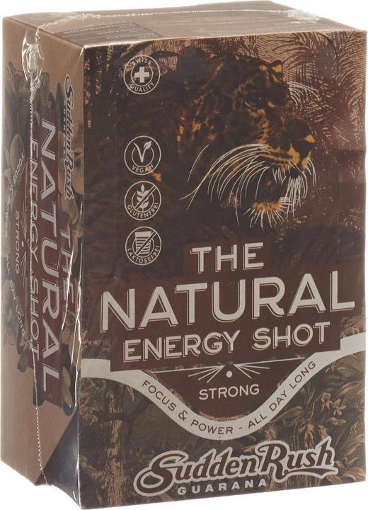 Actual product image Sudden Rush Natural Energy Shot Strong (Caramel, 24 x)