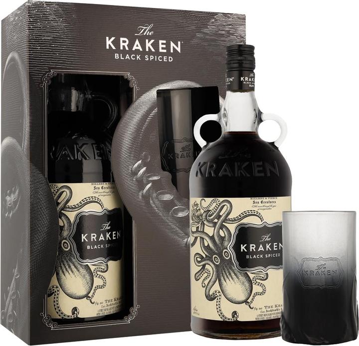 Actual product image Kraken Rum Kraken Black Spiced + Glass 40% Vol. 1l (1 x 100 cl)