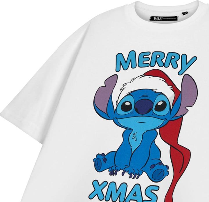 Produktbild Lilo & Stitch Merry Xmas TShirt Mädchen kurzärmlig (140)
