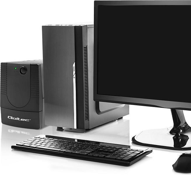 Actual product image Qoltec Zasilacz awaryjny UPS | Monolith | 1000VA | 600W (1000 VA, 600 W, Line-interactive UPS)