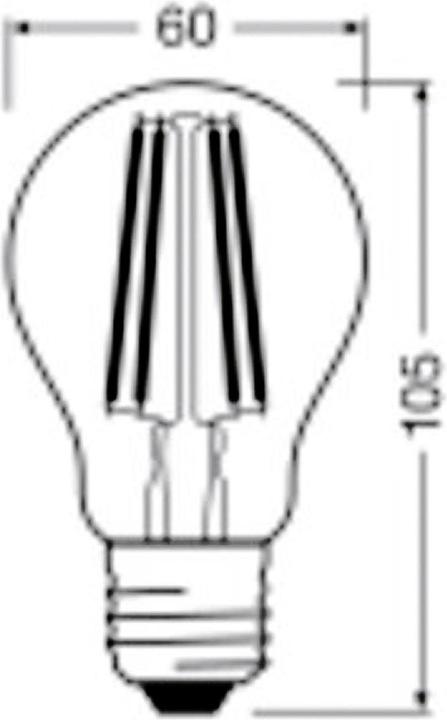 Image du produit Osram Filament Led Classic A (E27, 2.50 W, 525 lm, 1 x, A)