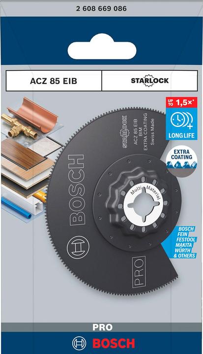 Immagine prodotto Bosch Professional Zubehör PRO ACZ 85 EIB Lama per utensili multifunzione, 85 mm