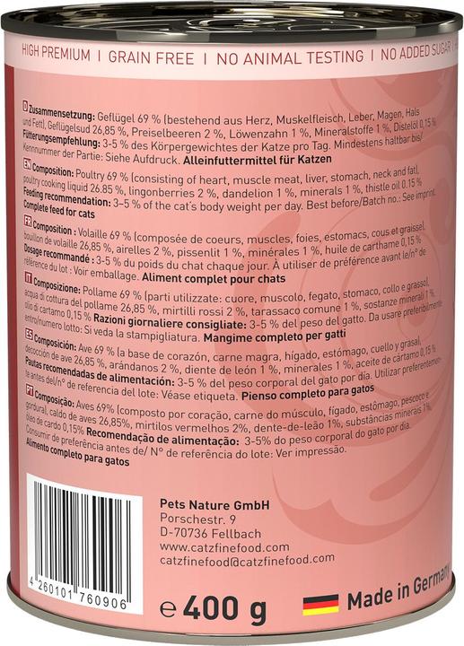 Image du produit Catz Finefood No.03 Volaille (Adulte, 1 pcs, 400 g)