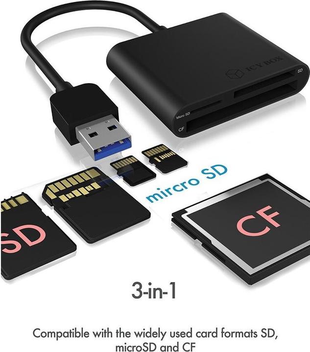 Image du produit Icy Box IB-CR301-U3, USB3.0 Multi-Card (USB 3.0)