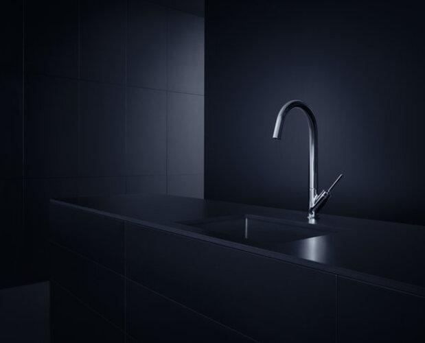 Produktbild hansgrohe Einhebel-Spültischmischer AXOR STARCK DN 15 stainless steel optic