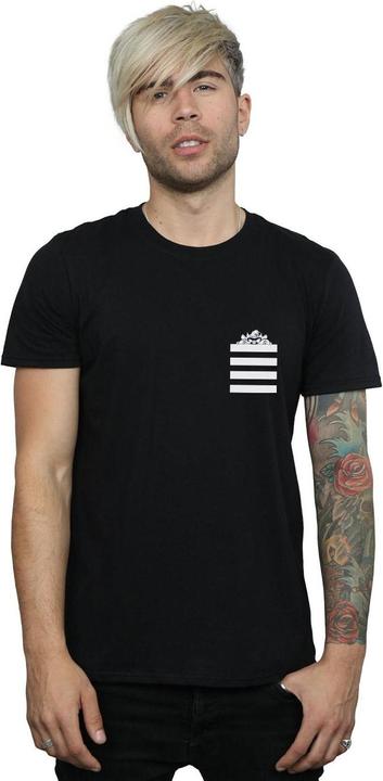 Actual product image Looney Tunes Mens Taz Stripes Faux Pocket T-Shirt (XXL)