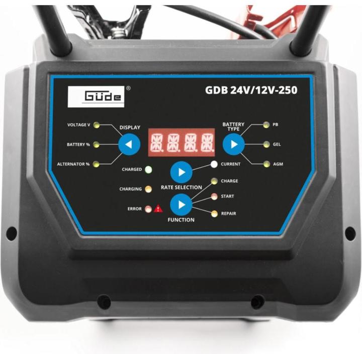 Immagine prodotto Güde Caricabatterie digitale GDB 24V/12V-250 (24V, 16 A)