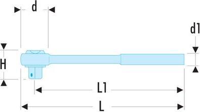 Produktbild Facom Umschaltknarre 1/4 mit 360° Drehgriff Grösse 1/4 (6.3 mm) (1/4")
