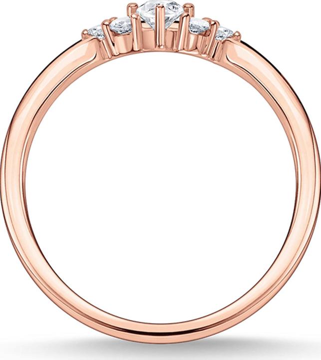 Produktbild Thomas Sabo Ring Vintage Weisse Steine Roségold (58, 925 Silber)