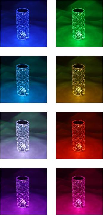 Actual product image Cepewa LED Table Lamp Crystal