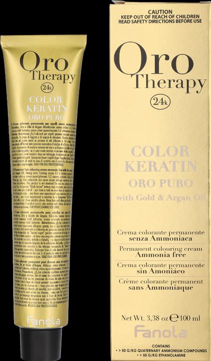 Produktbild Fanola Color Keratin Oro Puro 7/1 Rubio Ceniza 100ml (7.1)