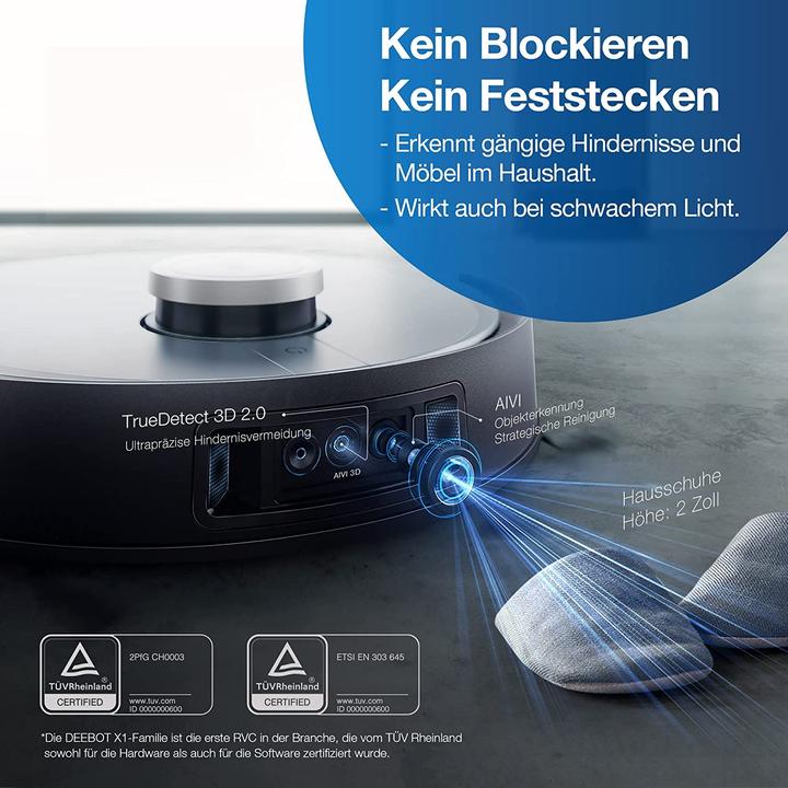 Image du produit Ecovacs Deebot X1 Omni (Robot d'aspiration et de nettoyage)