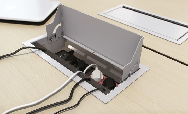 Produktbild IB Connect Steckdosenleiste Cubo 4x T13, USB A+C, Weiss (4 x, Typ 13, USB)