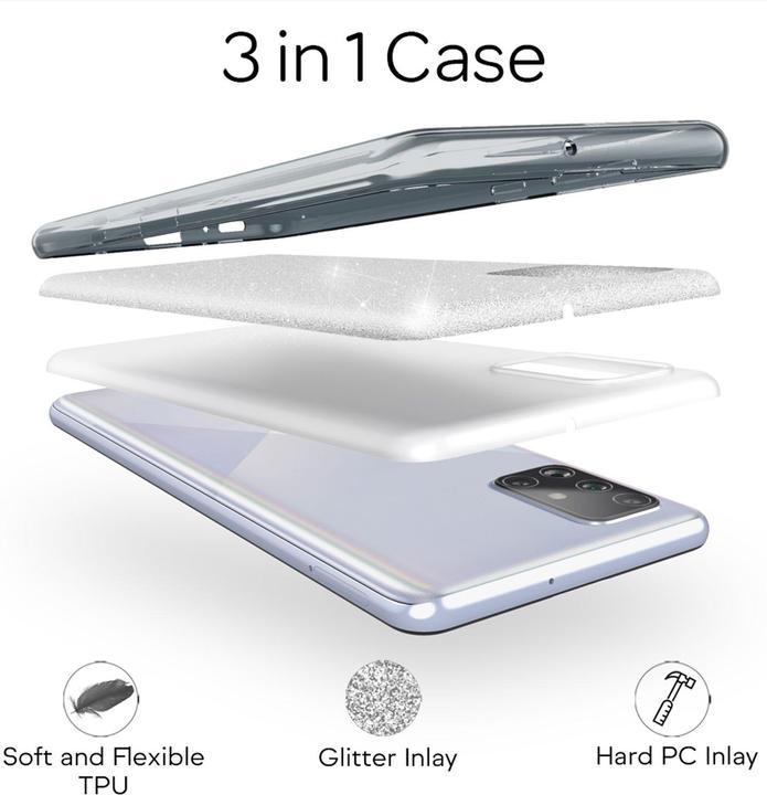 Immagine prodotto Nalia Copertura glitterata (Samsung Galaxy A71)