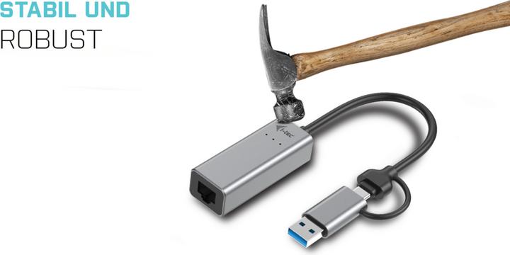 Productafbeelding i-tec USB-C Ethernet adapter (USB-C 3.1 Gen 1, RJ45 2.5 Gigabit Ethernet (1x))