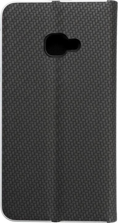 Actual product image Forcell Book case OEM LUNA Book Carbon for SAMSUNG Xcover 4 black (Samsung Galaxy Xcover 4)