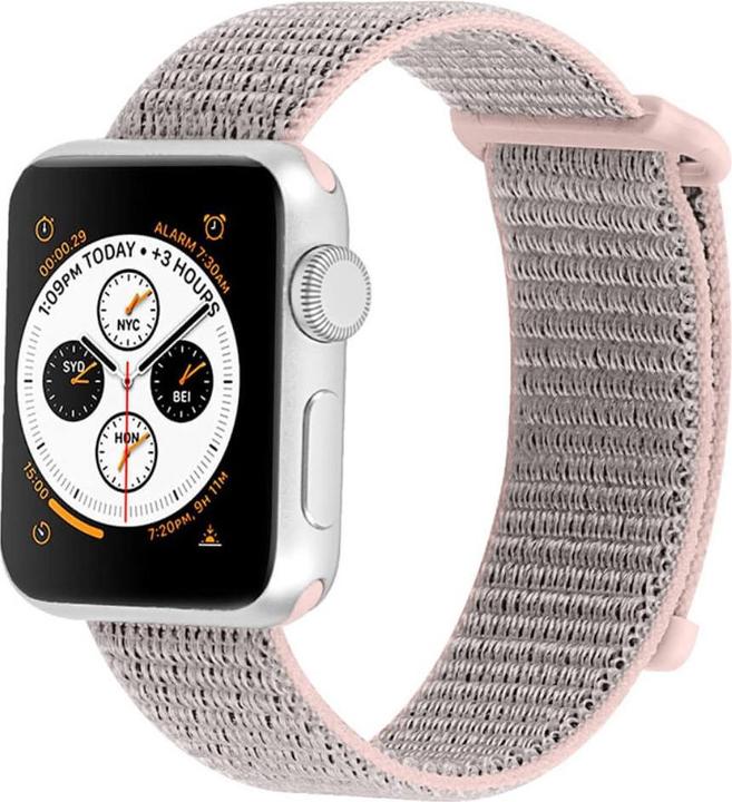 Image du produit Cover-Discount Apple Watch 44/45/46/49mm - Bande en tissu nylon flexible avec velcro (Nylon)