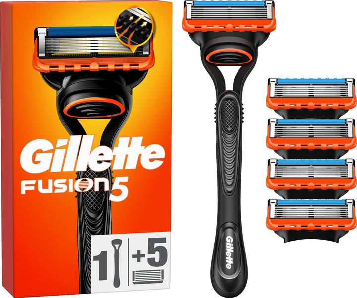 Gillette Fusion Manual Razor + 5 Blades