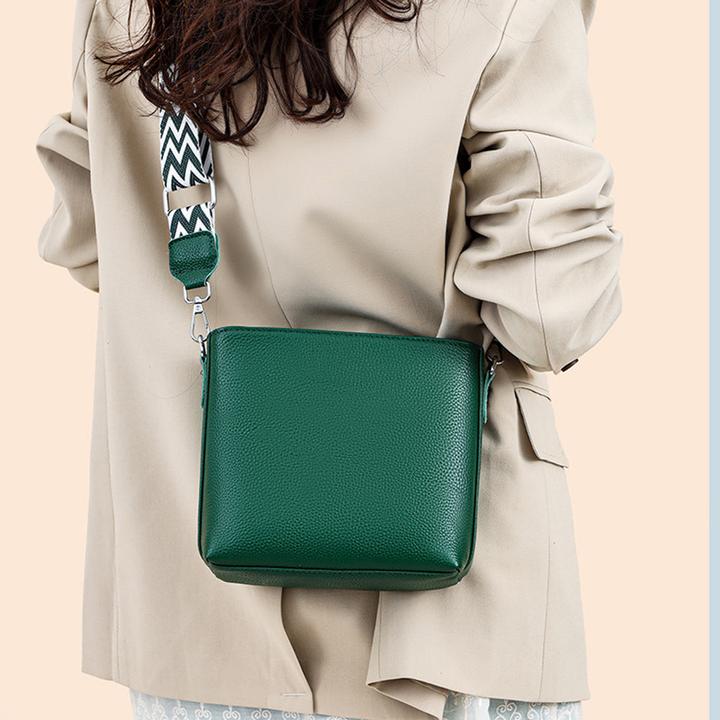 Actual product image Only-Bags.Store Kunstleder Crossbody Umhängetasche, Solid Farbe Messenger Satchel Geldbörse, Casual Fashion