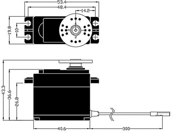 Actual product image Hitec Servo HS-430BH High Voltage