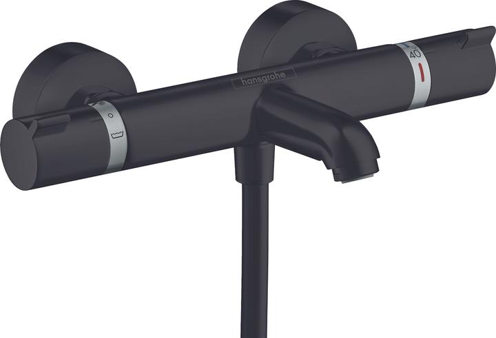 Produktbild hansgrohe Ecostat Wannenthermostat Comfort Aufputz (mattschwarz)
