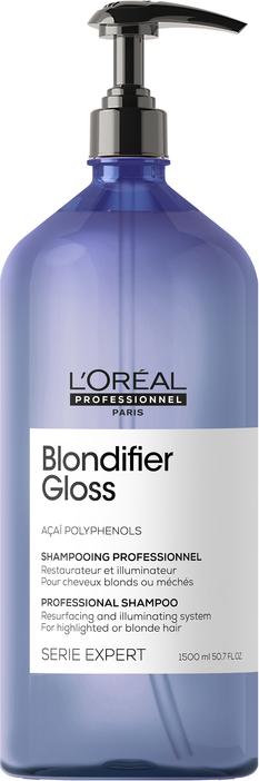 Actual product image L'Oréal Professionnel Serie Expert Blondifier Gloss Shampoo 1500 ml (1500 ml, Liquid shampoo)