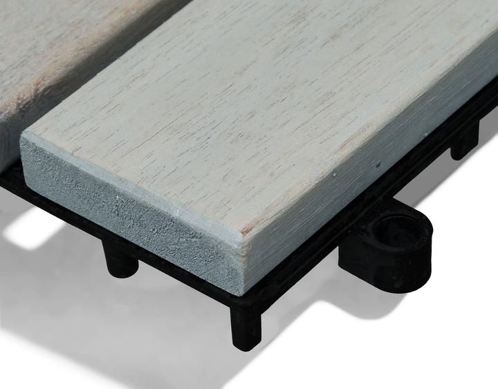 Produktbild Gartenfreude Fliesen 10er-Set Holzfliesen Klicksystem (10 x, 30 x 30 cm)