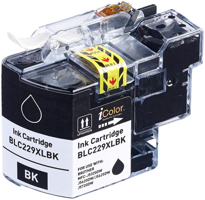 IColor Tintenpatrone für Brother (ersetzt LC-229XL), black (schwarz)