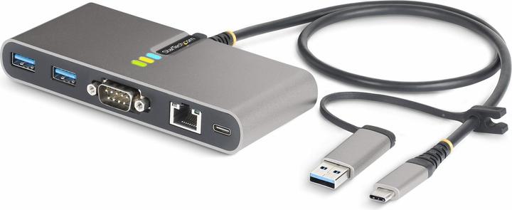 StarTech com 5G2A1SGBB-USB-C-HUB, Kabelgebunden, USB 3.2 Gen 1 (3.1 Gen 1) Type-C, 100 W, 10,100,100 (USB-C, 2 Ports)
