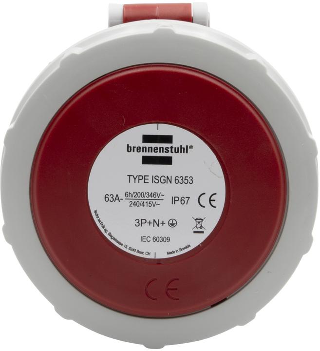 Produktbild Brennenstuhl CEE-Kupplung 400V/63A IP67