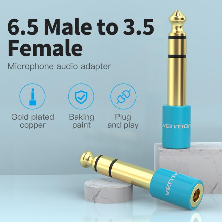 Produktbild Vention Audio Adapter VAB-S01-L, Jack 3.5mm to Jack 6.5mm (Winkeladapter)