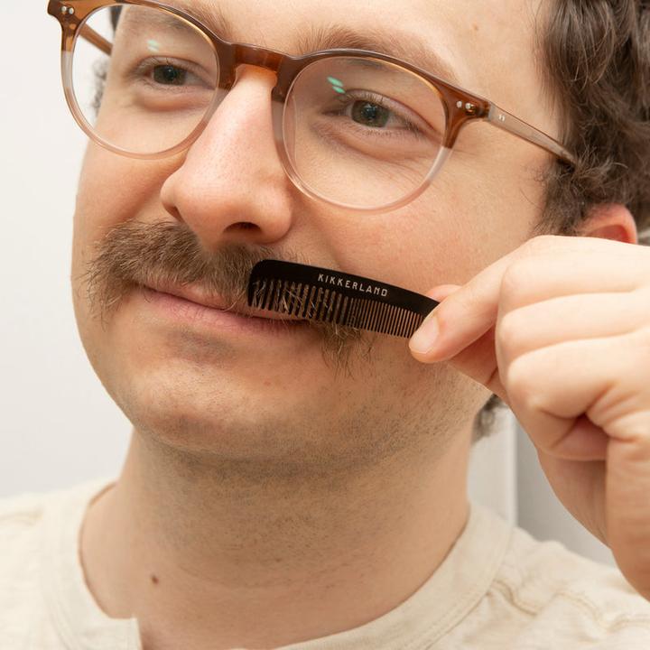 Actual product image Kikkerland Mini Mustache Comb