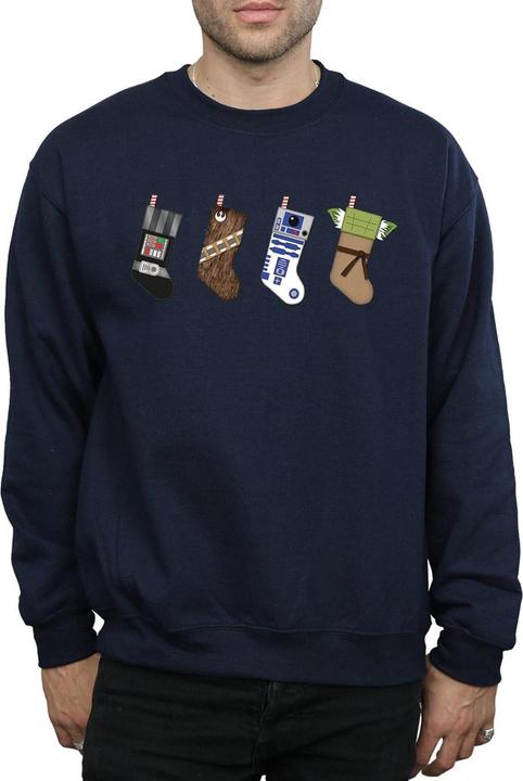 Actual product image Star Wars Mens Christmas Stockings Sweatshirt (S)
