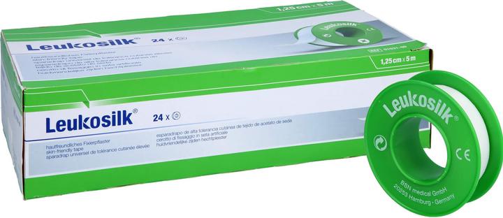 Produktbild BSN LEUKOSILK 5MX1,25CM, 24 St PFL (24 x)