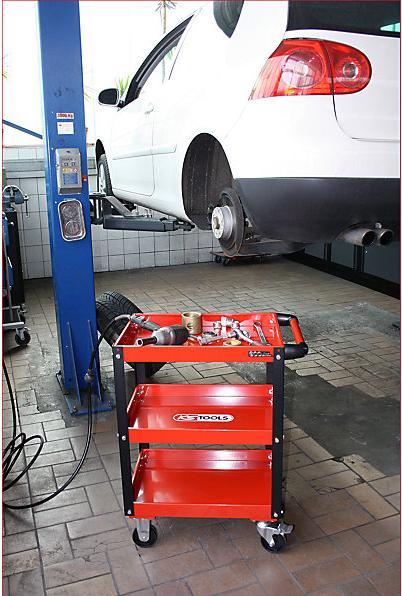 Produktbild KS Tools ECOline Werkstatt-Servicewagen, HxBxT 850x680x425 mm, Tragfähigkeit 150 kg (1 x)
