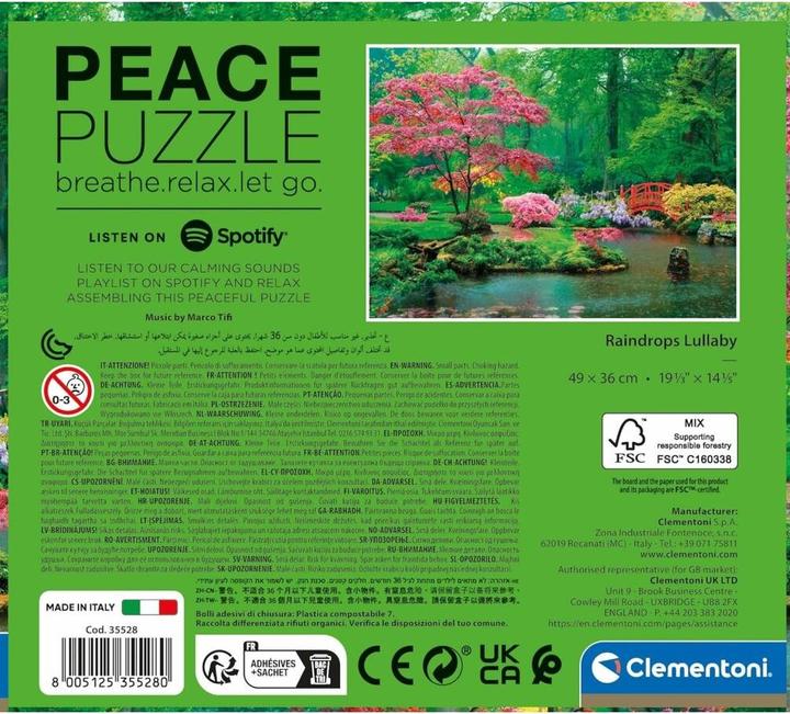 Produktbild Clementoni Puzzle Wiegenlied der Regentropfen Teilen (500 Teile)