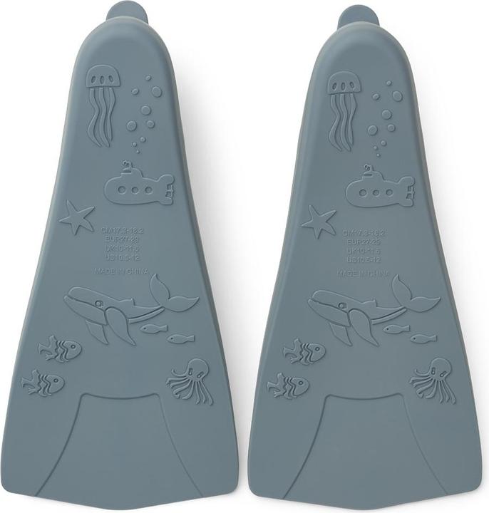 Produktbild Liewood Schwimm Flossen Kinder Gustav Whale Blue (33 - 35)