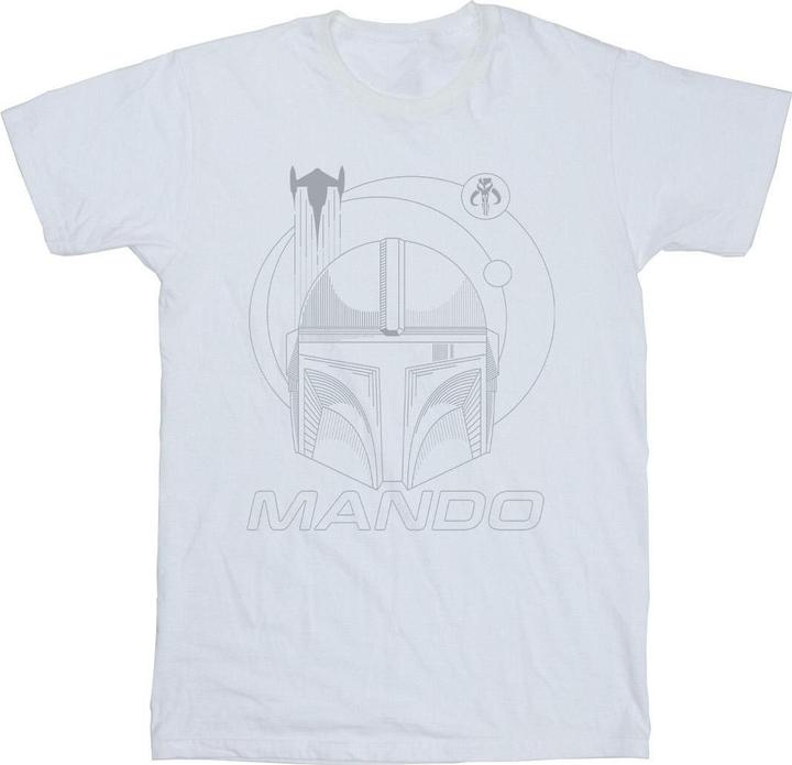 Immagine prodotto Star Wars The Mandalorian Rings Helmet Maglietta Uomo (3XL)