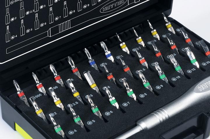 Produktbild HEYTEC Feinmechaniker- Bitsatz, 31-tlg.