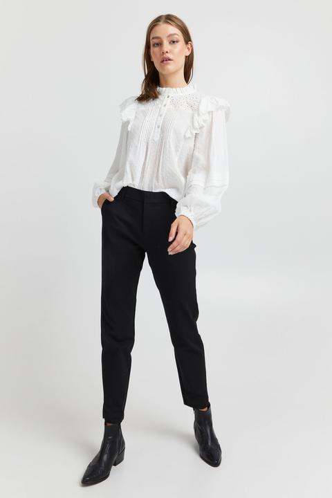 Actual product image Pulz Jeans Pulz - PZBINDY HW Pant - Trousers - 50206891 (42)