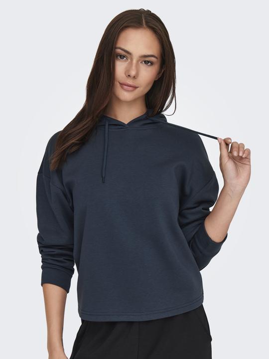 Produktbild Only Play Normal geschnitten Kapuze Gerippte Ärmelbündchen Tief angesetzte Schulter Sweatshirt Kapuzenpullover (M)