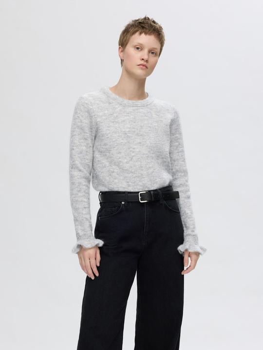 Image du produit Selected Femme Pull en tricot à manches ruchées (S)