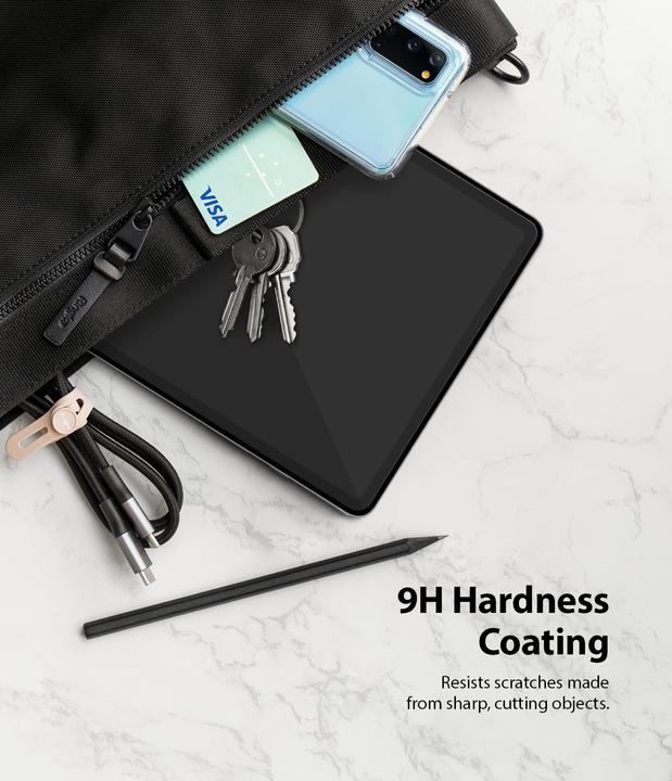 Actual product image Ringke Galaxy Tab S7 Screen Protector Invisible Defender Tempered Glass Transparent (Galaxy Tab S7, S7, S8, S9)