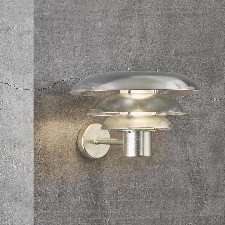 Actual product image Nordlux Kurnos 35, Wall lamp, Galvanised (E27, IP54)
