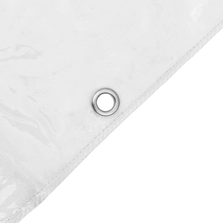 Produktbild VidaXL Transparente Plane mit Ösen 6x10 m PVC durchsichtige Plane (600 x 1000 cm)